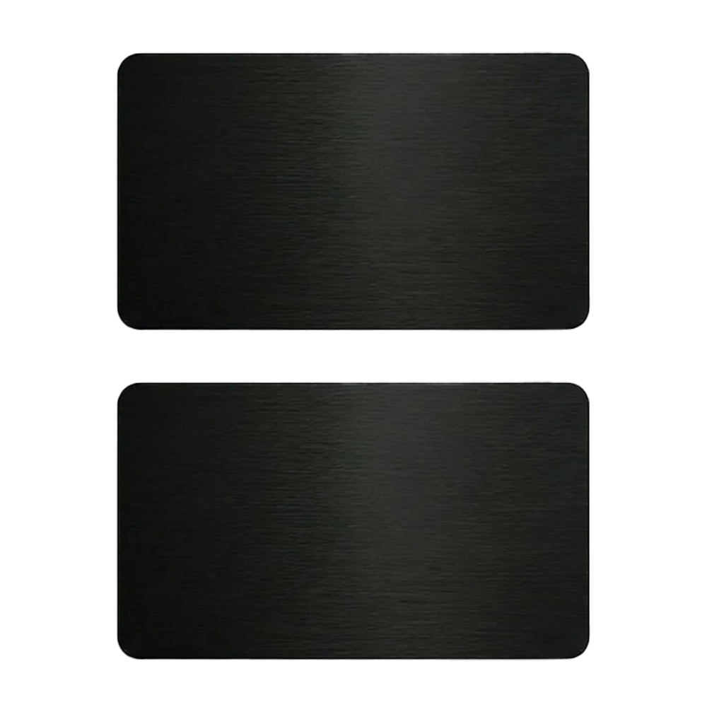 BLACK METAL BUSINESS CARDS (25 PACK)